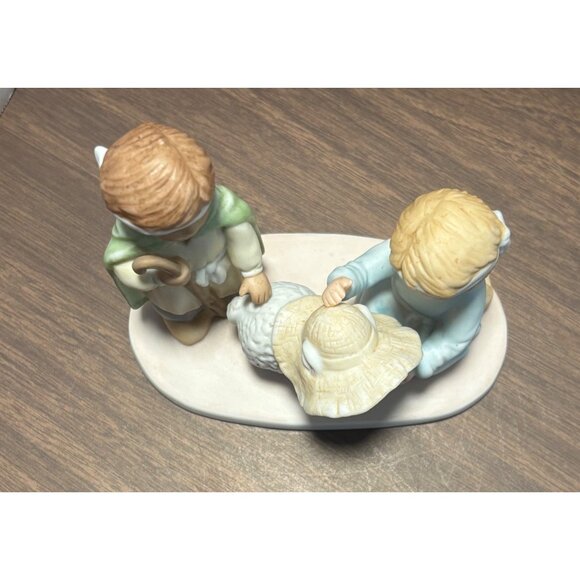 Home Interior Night Shepherd Figurine Scene Circle Of Friends VTG 1999 - Picture 2 of 8